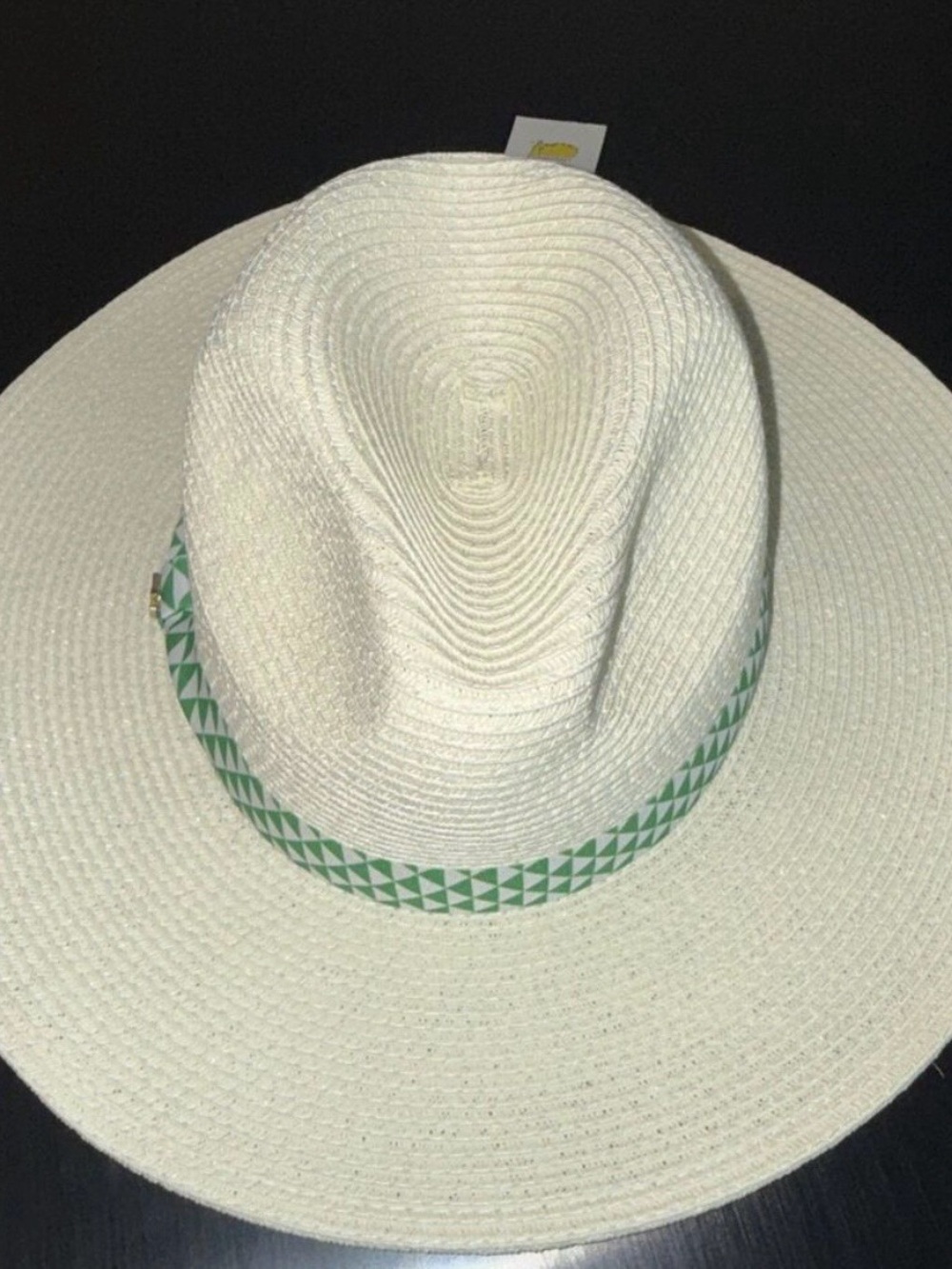 NEW Master 2026 Ladies Dorfman Milano Pacific Natural Straw Hat with green band. - Picture 12 of 12